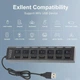 Хаб Usb hub на 7 портів і 7 перемикачів on off hi-speed usb 2.0 чорного кольору - зображення 2