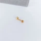 Серьга штанга для пирсинга уха, хряща, козелка, хеликса, трагуса DeKolie MK1197-41 золотой - изображение 4