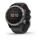 Смарт-часы Garmin Fenix 6 Solar Silver With Black Band (010-02410-00) - изображение 1