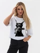 Футболка Dog with Gun YOU OVERSIZE 95% бавовна 5% еластан (190г) White - изображение 2