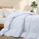Полуторное одеяло из натурального хлопка 4 сезона в 160х215 WHITE - изображение 4