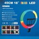 Кольцевая LED лампа RGB Ring Fill Light 45 см и штатив 2.1 метра - изображение 6