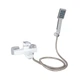 Смеситель для ванны Lidz Wawel 006 (c душевым гарнитуром) (k35) LDWAW006WHI45398 White - изображение 1