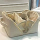 Жіноча косметичка Lesko BK-HZB-02 Beige несесер органайзер дорожня бьюті кейс - зображення 8