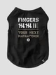 Майка для собак DubAnimals Fingers Черный M (FNG-DS-B-M) - изображение 3