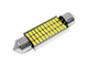 Світлодіодна автолампа C5W SV8.5 з обманкою 12В 41мм SMD4014-39led білий - зображення 1