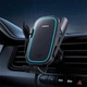 Автотримач із бездротовою зарядкою Baseus Milky Way Pro Series Wireless Charging Car Mount 15W Black - зображення 4