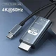 Адаптер перехідник 4K 60Hz Type-C to HDMI 2m метал, ПВХ, чорно-сірий (TH001-MPV20KG-460) - зображення 1