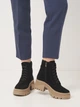 Женские демисезонные берцы замшевые высокие PARADIZE SHOES B-1617 37 24 см Черные (ROZ6501021873) - изображение 7