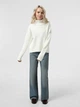 Свитер вязаный теплый женский Sewel SW973210000 42-44 Белый (Sew2000000300139) - изображение 3