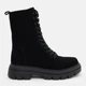 Женские демисезонные берцы замшевые высокие PARADIZE SHOES B-3119 38 24.2 см Черные (ROZ6501019739) - изображение 1