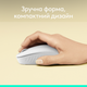 Миша Logitech M196 Bluetooth Off White (L910-007460) (7031696) - изображение 2