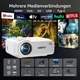 Проектор Sainyer A3, 5G WiFi підтримується Bluetooth 4K, Full HD 1080P Mini Max 300-дюймовий дисплей, сумісний із TV Stick, смартфоном, ноутбуком, HDMI, PS4, XBOX, AV, USB, проектор для відео на вулиці, домашній кінотеатр - зображення 5
