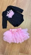 Одежда для куклы высотой 55-60 см Reborn Baby Doll Cloth 2 Кукольная одежда бодик и юбочка - изображение 2