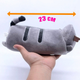Набор Пенал косметичка детский Pusheen cat 23х11 см Серый и Мягкая игрушка Пушин кэт Кот Яйцо 15х12 см v-12501 - изображение 5
