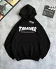 Жіноче худі Thrasher 03 чорного кольору розмір L - зображення 1