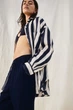 Штани з льоном H&M 271145316_navy XXL Темно-синій - зображення 5