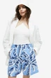 Шорти лляні H&M 270993840_blue S Блакитний/білий - зображення 1