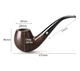 Люлька для куріння Muxiang Ebony Wood 9mm filter 211HT-022 - изображение 4