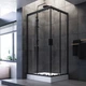 Душова кабіна Am.Pm Gem 100x80 см без піддону black matt W90UG-404-100280-BT - зображення 2