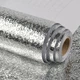 Кухонная маслостойкая фольга самоклеющаяся для кухни 60см*3м / Алюминиевая пленка для кухонных поверхностей - изображение 3