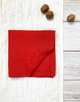 Льняные салфетки TouchableLinen 4 шт Красный Салфетки для сервировки стола 25х25 см - изображение 6