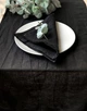 Льняные салфетки TouchableLinen 4 шт Черный 50х50 см - изображение 7