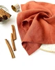 Лляні серветки TouchableLinen 4 шт Теракотовий Серветки для сервірування столу (100% льон) 45х45 см - зображення 9