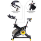 Rower treningowy spinningowy HMS Premium SW7200 Czarny (5907695539202) - obraz 11