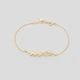 Серебряный браслет с позолотой Minimal ЛК-0336п - изображение 1
