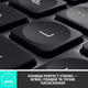 Клавіатура бездротова Logitech MX Keys Advanced for Business Wireless Illuminated UA Graphite (920-010251) - зображення 10