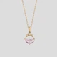 Серебряные подвески с позолотой Minimal 61124п-pink - изображение 1