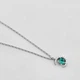 Серебряная подвеска Minimal green 61130р - изображение 3