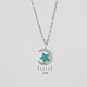Серебряная подвеска Minimal green 61130р - изображение 4