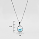 Серебряная подвеска Minimal 540244г-blue - изображение 4