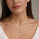 Серебряная подвеска Minimal 61124р-violet - изображение 2