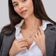 Серебряная подвеска Minimal 61124р-darkpurple - изображение 2