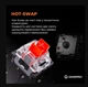 Клавиатура игровая механическая GamePro MK-160 Red Swich Hot-Swap RGB White-Black - изображение 6