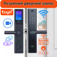 Умный дверной замок с камерой, Wi-Fi, кодовый с отпечатком пальца и ключ-картой,алюминиевый сплав - изображение 1