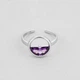Срібне кільце Minimal 11127р- dark purple - зображення 3