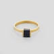 Серебряное кольцо с позолотой Minimal 1838/1-п-17 17 - изображение 3