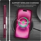 Противоударный чехол Space MagSafe iPhone 16 Pro Max (матовый) Wine (38795-42) - изображение 3