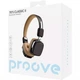 Бездротові навушники Proove 70's Classic II Bluetooth BT5.4, 10h, AUX з вбудованим мікрофоном Black Baige - зображення 3
