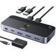 KVM свіч Ugreen CM662 2in-4out з додатковим живленням і пультом керування 4хUSB 3.0 Black-Grey (15705) - зображення 1