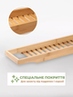 Полка бамбуковая для ванны 70*15*4.5 см, поднос-органайзер для ванной, бамбуковая накладка на ванну, Bamboo_3 - изображение 5