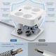 Мережевий фільтр трійник LENCENT SK002EU 3m 2500W 10A 8 в 1 3 USB + TYPE-C подовжувач розгалужувач з вимикачем - зображення 5