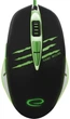 Mysz Esperanza MX301 Rex USB Black/Green (5901299925393) - obraz 1