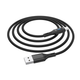 Кабель для зарядки телефону Lightning Apple iPhone HOCO Admirable U79 100см |2.4A| Чорний - зображення 1