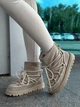Жіночі зимові уггі ShoesBand Бежева натуральна замша 38 (24,5 см) (S74051з) - зображення 6