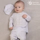 Костюм для хрещення хлопчика Мамине Сонечко Богатир ніжно-золото-білий 86 розмір (вишиванка, штани, шапка і пінетки), велюр, Арт.11200 - зображення 2